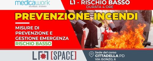 Prevenzione Incendi – L1 Rischio Basso