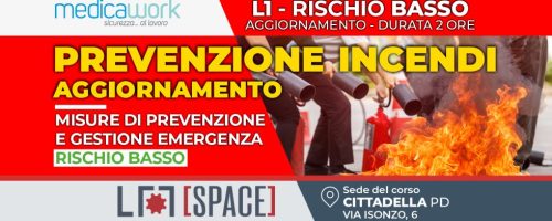 Aggiornamento Prevenzione Incendi – L1 Rischio Basso
